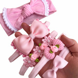 Kit Laços Maternidade Menina Enxoval Infantil Delicado
