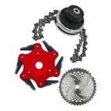 Kit Lâmina De Roçadeira Trimmer Disco 80 Lâmina Canivete