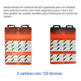 Kit Lâminas Wilkinson Barbear Aço Inox 2 Cartelas 120 Unidades