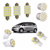 Kit Lampada De Led Honda Fit 2009 14 Teto Placa Ré Lanterna