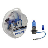 Kit Lâmpada Philips Crystal Vision Ultra H3 Luz Branca