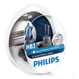 Kit Lâmpada Philips Crystal Vision Ultra Hb3 Luz Branca