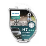 Kit Lâmpada Philips X treme Vision H7 55watts 12volts par 