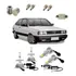 Kit Lampada Super Led Alto Baixo Milha Led Gol Quadrado G1