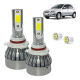 Kit Lâmpada Super Led Celta 2006 A 2011 Farol Milha 6500k