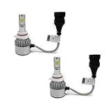 Kit Lâmpada Super Led Headlight DLUX 9006 HB4 6000K 12V E 24V Efeito Xenon