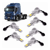 Kit Lampada Super Led Iveco Stralis 460 Farol E Milha 6000k