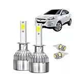 Kit Lâmpada Super Led Ix35 2010 2011 2012 2013 2014 2015 Farol Milha 20000 Lumens Iluminação Potente Conector H27 Automotivo Carro