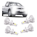 Kit Lampada Xenon Super Led Saveiro G6 Farol E Milha 6000k