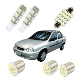 Kit Lampadas Led Corsa Classic Sedan Hatch Wind 1995 À 2010