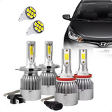 Kit Lâmpadas Led Farol Alto Baixo Milha Hb20 2012 2013 2014