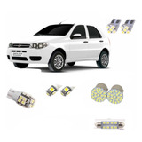 Kit Lampadas Led Palio Pingo Teto Placa Luz Ré Torpedo Xenon