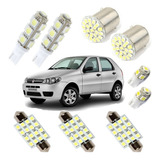 Kit Lâmpadas Led Palio Pingo Teto Placa Xenon Luz Ré Torpedo