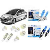 Kit Lampadas Led Peugeot 206 207 Super Brancas Techone