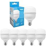 Kit Lâmpadas Led Super Bulbo 40w Alta Potência Bivolt Branco Frio Elgin Kit 5 Unidades 
