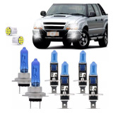 Kit Lampadas S10 Pitbull 2001 2002 2003 2004 2005 2006 2007 2008 2009 2010 2011 Super Brancas Farol H7 H1 Milha H1 8500k