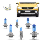 Kit Lampadas Saveiro Cross G5 2009 2011 2012 2013 Super Brancas Farol Duplo H7 H1 Milha H4 Techone 12v 8500k Inmetro