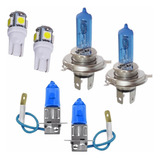 Kit Lampadas Super Branca H4 H3 T10 Farol Auto Baixo Neblina