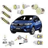 Kit Lâmpadas Super Led + Leds Farol/milha Honda Fit 04/17