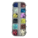 Kit Lantejoulas Fimo Fatiado Decoração Unhas Encapsulada