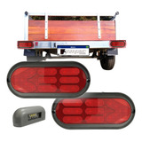 Kit Lanterna Carreta Carretinha Reboque Jet Barco Placa Led