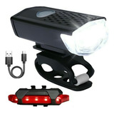 Kit Lanterna E Farol Bicicleta Luz