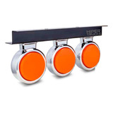 Kit Lanterna Foguinho Caminhão Carreta Laranja Led