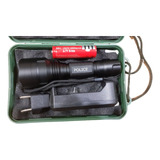 Kit Lanterna Tática C8 Led Xml t6 Police bateria carregador