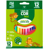 Kit Lapis De Cor Mini 12 Cores Leo E Leo 60 Caixas Atacado