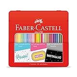 Kit Lápis De Cor Pastel Neon Metálico Faber Castell EcoLápis KIT CORES 24 Cores