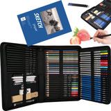 Kit Lápis De Desenho Profissional 72 Pcs