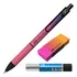 Kit Lapiseira Cis Move Rosa Degradê 0.7mm Grafite Borracha