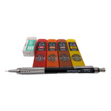 Kit Lapiseira Graphgear 500 0 5 Grafite B 2b 3b 4b Borracha