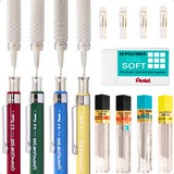 Kit Lapiseira Pentel Graphgear 500 Grafite 2 B Brinde