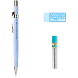 Kit Lapiseira Pentel Sharp Azul 0 7 Grafite Borracha
