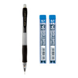 Kit Lapiseira Pilot Super Grip 0 7 Emborrachada 2 Grafites