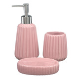 Kit Lavabo Banheiro Porta Sabonete Líquido Escova 186