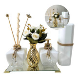 Kit Lavabo Luxuoso Dourado