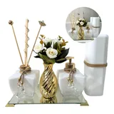 Kit Lavabo Luxuoso Dourado