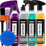 Kit Lavagem Automotiva Completa Vonixx Cera Carnauba Tok Final V Floc Revitalizador De Plasticos Intense Sintra Fast