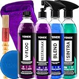 Kit Lavagem Automotiva Moto Carro V Floc Blend Spray Sintra Fast Restaurax Pano Aplicador Pincel