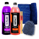 Kit Lavar Moto Carro Shampoo Vfloc