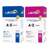 Kit Lavitan A-z Casal / Homem E Mulher 60 Comp Cada Caixa