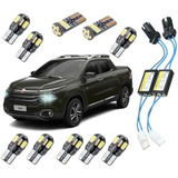 Kit Led Fiat Toro 5000k Sem Erro Lampadas Internas Placa