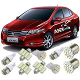 Kit Led Honda City Até 2014 Pingo Teto Placa Ré Mala