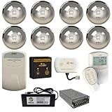 Kit Led Piscina 384m 18w Inox Automação Completa Tholz