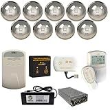 Kit Led Piscina 432m 18w Inox Automação Completa Tholz