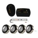 Kit Led Piscina Wi fi Smartlux 4 Leds 7 5w Rgb Tholz