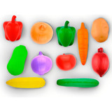 Kit Legumes De Brinquedo C  10 Peças 8509   Braskit