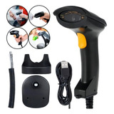Kit Leitor De Código De Barras Com Fio Lm 600 Com Suporte